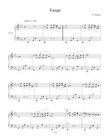 Partition complète, Tango en C minor, C minor, Jensen, Nathan
