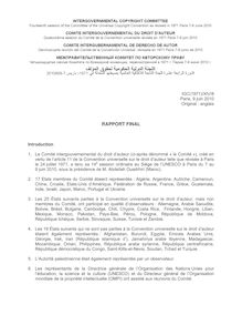 Intergovernmental Committee of the  Universal Copyright Convention ...