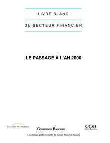 Livre blanc du Secteur financier - Le passage à l an 2000 ...