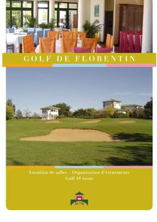 Brochure Golf de Florentin MARIAGE FEVRIER 2008