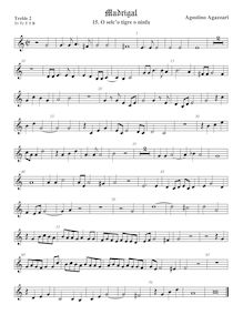 Partition viole de gambe aigue 2, aigu clef, Madrigali a 5 voci, Libro 2