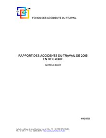 Rapport statistique 2005