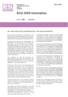 ECU-EWS Information. 3-4 1993 Monatlich