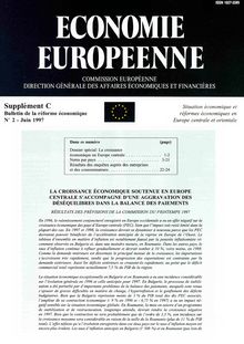 ECONOMIE EUROPEENNE. Supplément C Bulletin de la réforme économique N° 2 - Juin 1997
