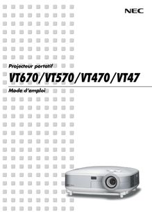 Notice Projecteur NEC  VT570