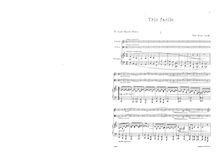 Partition complète et parties, Trio facile, C major, Kreuz, Emil