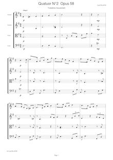 Partition , Allegro, corde quatuor No.2, Plante, Cyril