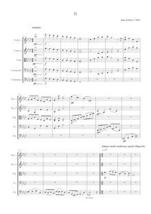 Partition No.2, Two pièces pour corde orchestre, 1: C minor. 2: F minor