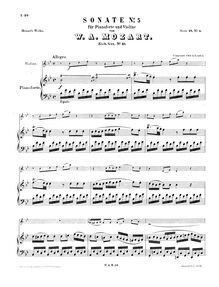 Partition de piano, violon Sonata, Violin Sonata No.5