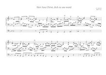 Partition Herr Jesu Christ, dich zu uns wend, BWV 632, Das Orgel-Büchlein par Johann Sebastian Bach