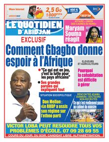 Le Quotidien d’Abidjan n°4053 - du lundi 08 novembre 2021