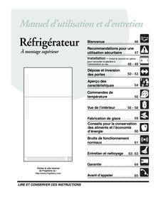 Notice Réfrigérateur Frigidaire  FRT18C5AZ2