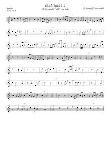Partition viole de gambe aigue 2, Secondo Libro de Madrigali, Fontanelli, Alfonso par Alfonso Fontanelli