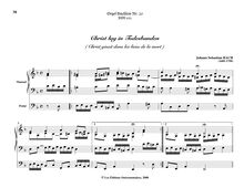 Partition Christ lag en Todesbanden, BWV 625, Das Orgel-Büchlein