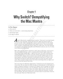 Read Excerpt: Chapter (PDF) - Why Switch? Demystifying the Mac Mantra
