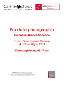 Exposition Galerie Arcturus, Fondation Alliance française, 1er prix de la photographie : Omar Jimenez Gonzalez 