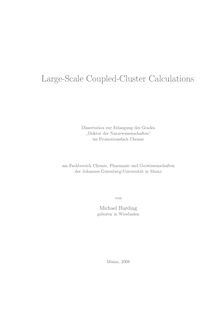 Large-scale coupled-cluster calculations [Elektronische Ressource] / von Michael Harding
