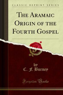 Aramaic Origin of the Fourth Gospel