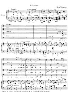 Partition complète, Requiem, D minor, Mozart, Wolfgang Amadeus par Wolfgang Amadeus Mozart (77 pages)