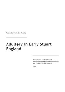 Adultery in early Stuart England [Elektronische Ressource] / Veronika Christine Pohlig
