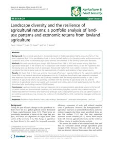 Landscape diversity and the resilience of agricultural returns: a portfolio analysis of land-use patterns and economic returns from lowland agriculture