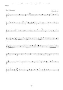 Partition ténor en G2 clef, Newe ausserlesene Paduanen, Galliarden, Cantzonen, Allmand und Couranten