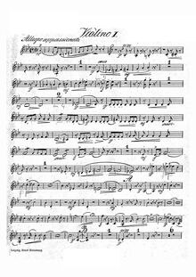 Partition violons I, Konzertstück G-moll für Bratsche (viole de gambe) mit Begleitung des Orchesters oder Pianoforte, Op.46