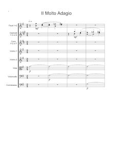 Partition , Molto Adagio, Little Symphony pour vents et cordes, Sinfonietta