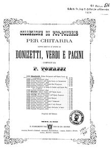 Partition Potpourri No.1, Pot-Pourris on Donizetti s  Lucia de Damermoor 