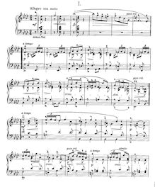 Partition complète, 4 Album Leaves Op.28, Grieg, Edvard