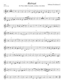Partition ténor viole de gambe 1, aigu clef, Madrigali a 5 voci, Libro 2 par Alfonso Ferrabosco Sr.