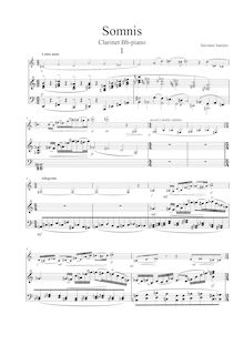 Partition clarinette , partie (B♭), Sonata para clarinete y piano