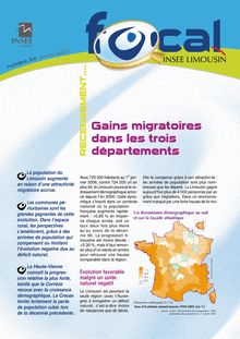 Gains migratoires dans les trois départements