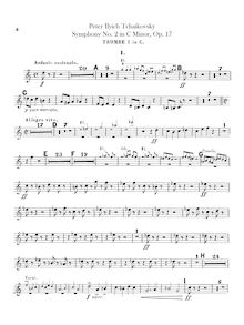 Partition trompette 1, 2 (C), Symphony No.2, Little Russian, C minor