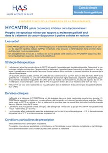 HYCAMTIN - Synthèse d avis HYCAMTIN - CT5514