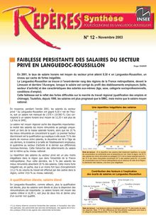 Faiblesse persistante des salaires du secteur privé en Languedoc-Roussillon