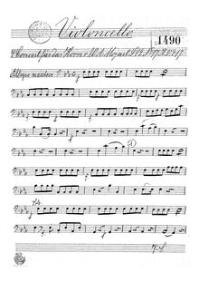 Partition violoncelles, cor Concerto, Horn Concerto No.2, E♭ major