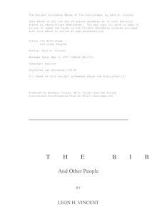 The Bibliotaph - and Other People