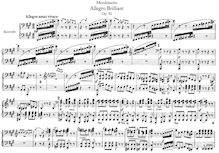 Partition complète, Allegro brillant, Op.92, Mendelssohn, Felix