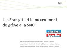 Grève SNCF - sondage Harris Interactive