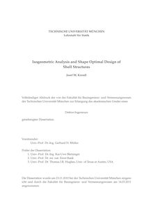Isogeometric analysis and shape optimal design of shell structures [Elektronische Ressource] / Josef M. Kiendl