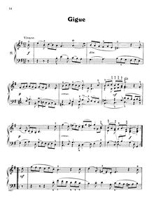 Partition complète,  en E minor, Suite No.4, Handel, George Frideric