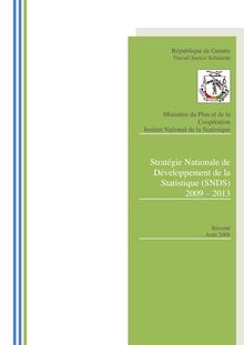 STRATEGIE NATIONALE DE DEVELOPPEMENT DE LA STATISTIQUE (SNDS ...