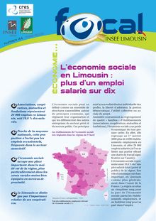 L économie sociale en Limousin : plus d un emploi salarié sur dix