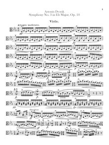 Partition altos, Symphony No.3, Symfonie č.3, E♭ major, Dvořák, Antonín