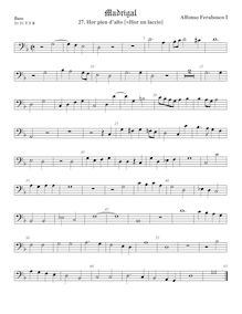 Partition viole de basse, Madrigali a 5 voci, Libro 1, Ferrabosco Sr., Alfonso par Alfonso Ferrabosco Sr.