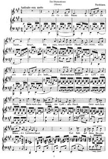 Partition complète, Der Blumenkranz, WoO 7, Der Blumenkranz: An Celia s Baum par Felix Mendelssohn