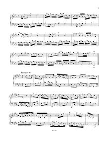 Partition No.6 en E major, BWV 777, 15 Inventions par Bach