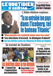 Le Quotidien d’Abidjan n°2902 - du mercredi 12 août 2020