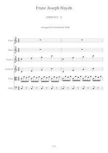 Partition complète, Piano Sonata No.1, Hob.XVI/1, C major, Haydn, Joseph